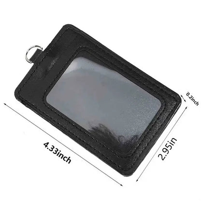 PU Leather ID Badge Holder