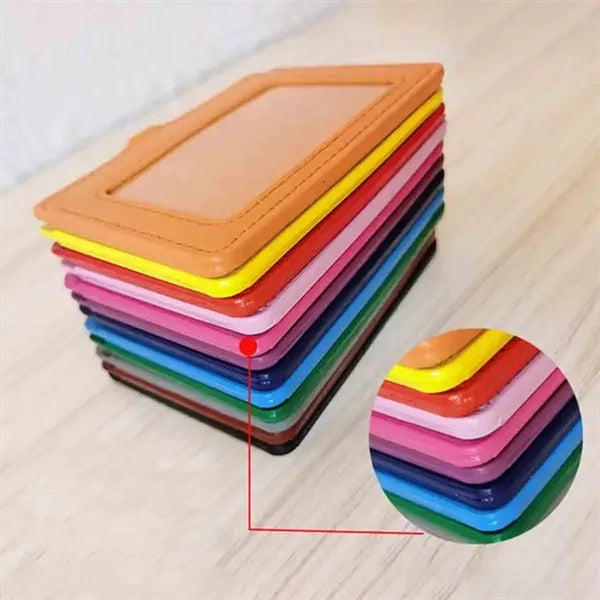 PU Leather ID Badge Holder