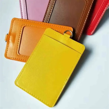 PU Leather ID Badge Holder
