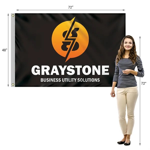 4' x 6' Digitally Printed Single Reverse Spun Polyester Flag