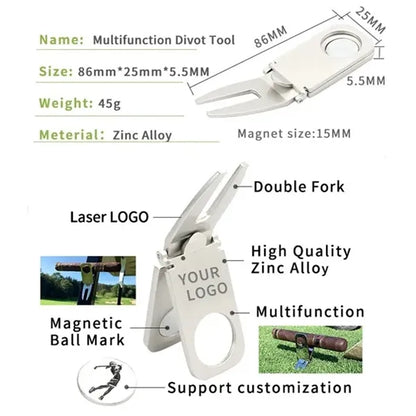 Metal Golf Divot Marker Tool