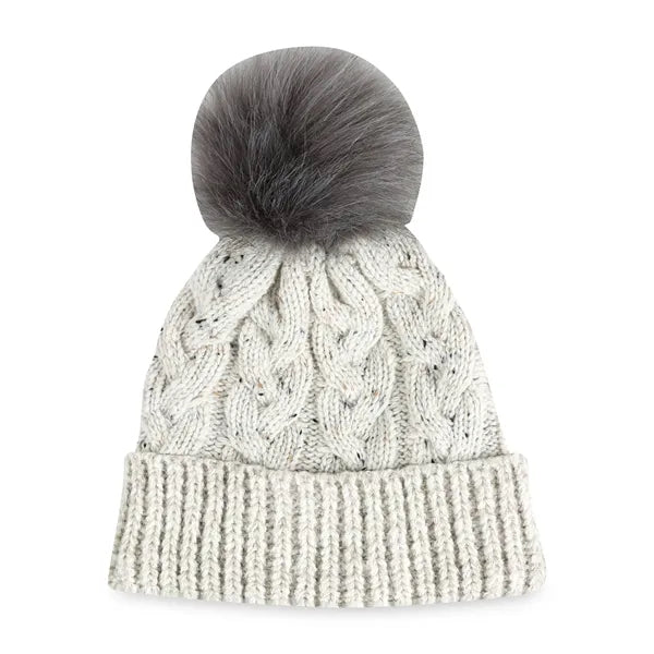 Ahead Speckle Pom Knit Hat