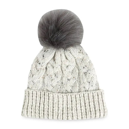 Ahead Speckle Pom Knit Hat