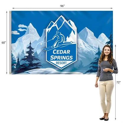 5' x 8' Digitally Printed Single Reverse Spun Polyester Flag