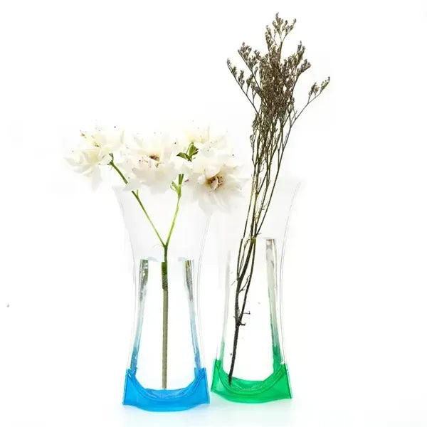 Foldable Clear PVC Vase  Stylish & Shatterproof