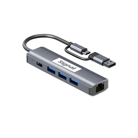 5-in-2 USB Hub W/ RJ45