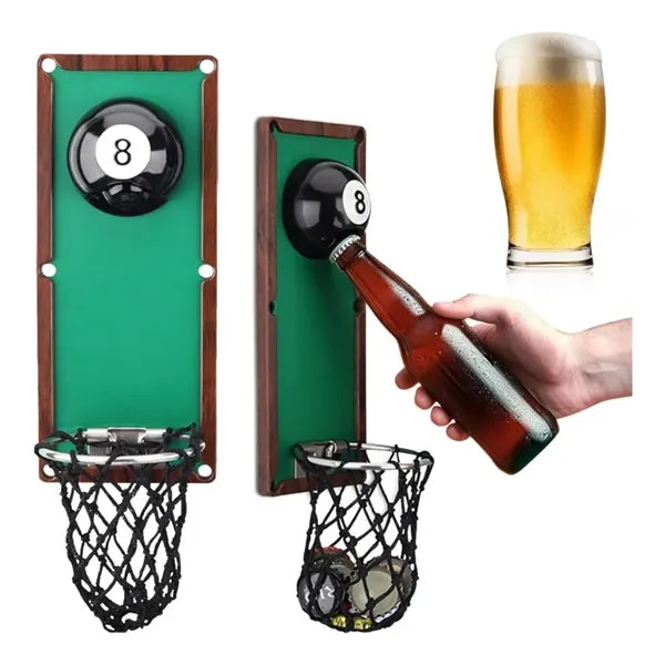 Billiard Ball Beer Bottle Opener Wall