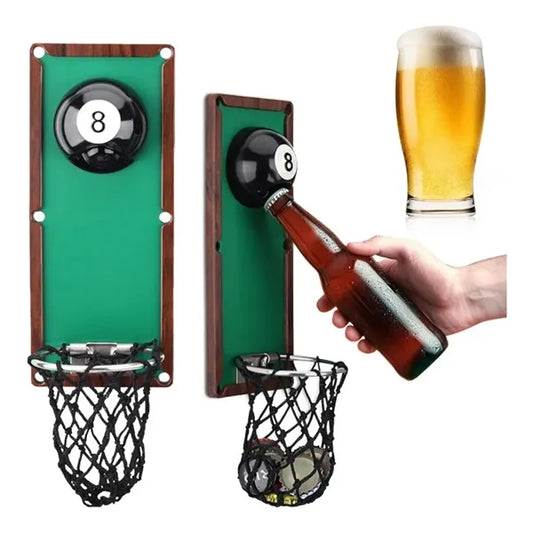 Billiard Ball Beer Bottle Opener Wall