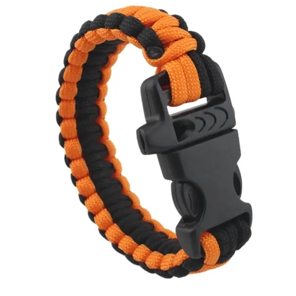 Survival Paracord Bracelets w/Whistle