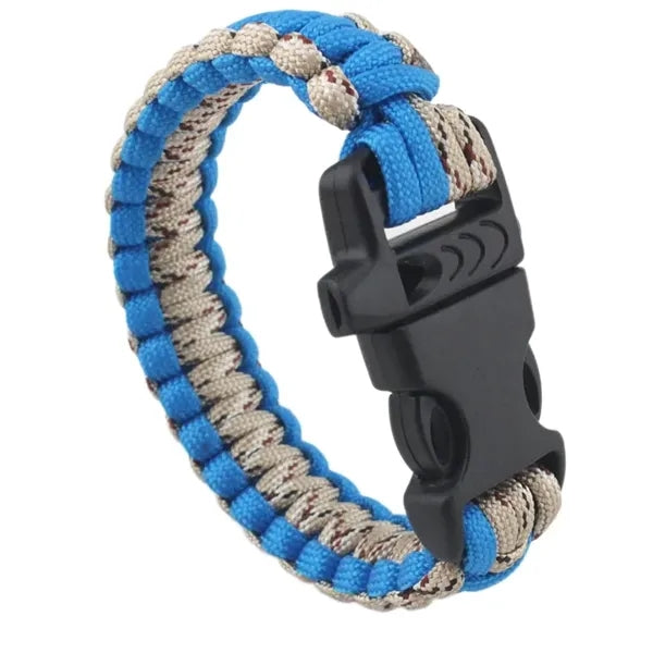 Survival Paracord Bracelets w/Whistle