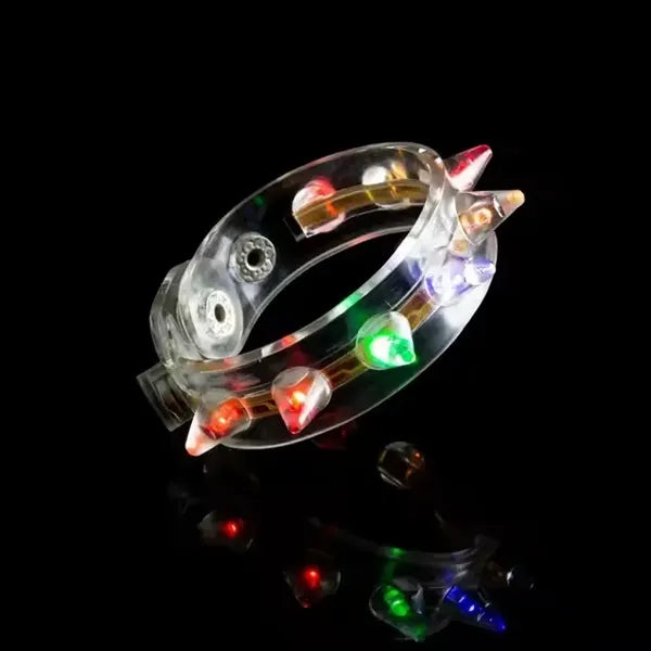 Flashing Spiked Cuffs Bracelets