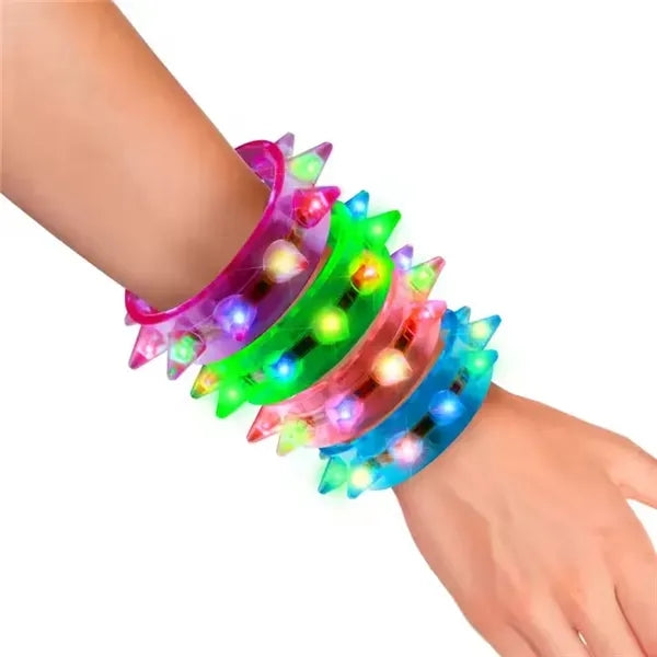 Flashing Spiked Cuffs Bracelets