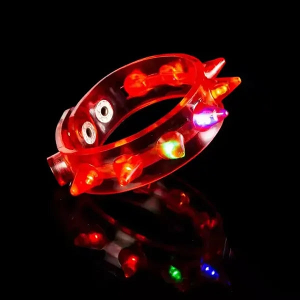 Flashing Spiked Cuffs Bracelets