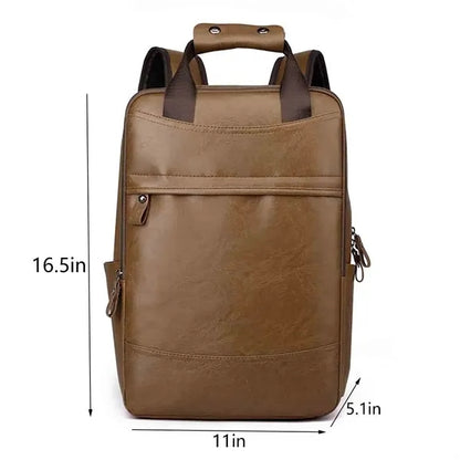 Leather Casual Backpack