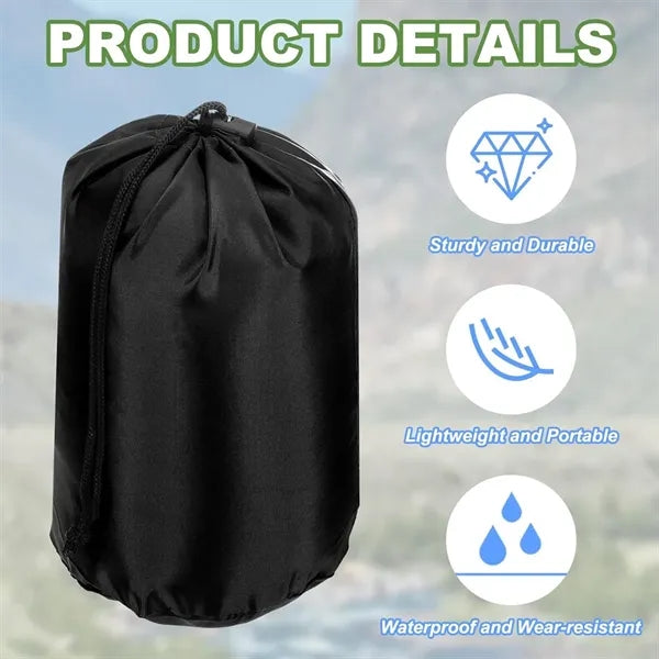Large Capacity Stuff Sack Portable Drawstring Storage bag