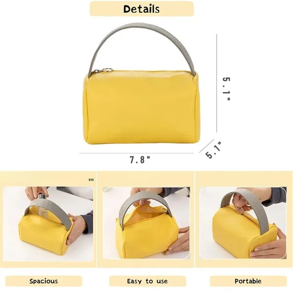 PU Waterproof Portable Travel Large Capacity Cosmetic Bag