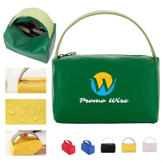 PU Waterproof Portable Travel Large Capacity Cosmetic Bag