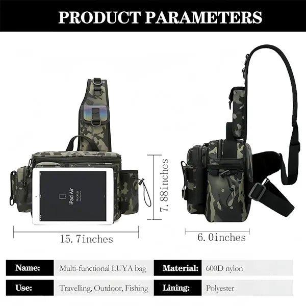 Multifunctional Waterproof Lure Fishing Shoulder Bag