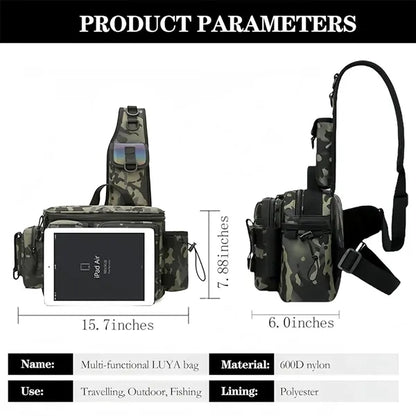 Multifunctional Waterproof Lure Fishing Shoulder Bag