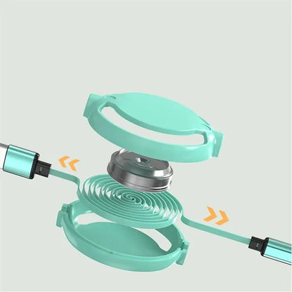Multifunctional 3-In-1 Retractable Fast Charging Data Cable