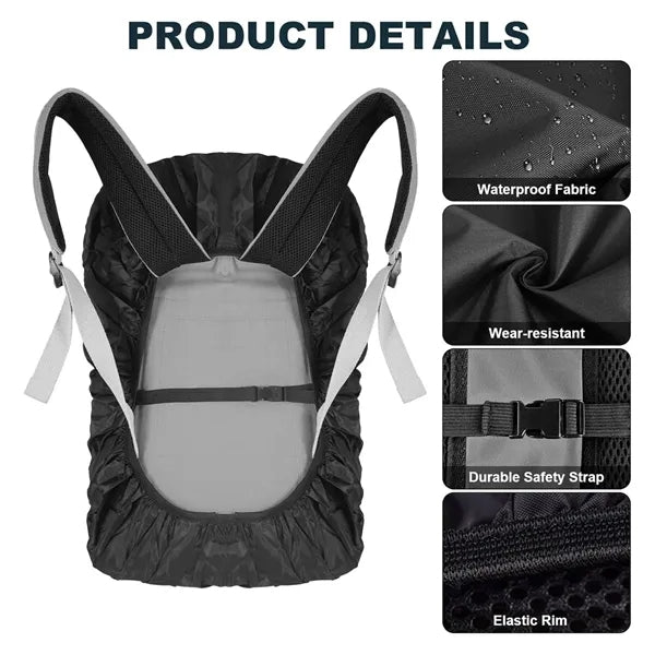 Reflective Mountaineering Backpack Rain Cover