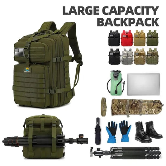 Waterproof Nylon Breathable Large Capacity Outdoor Backpack