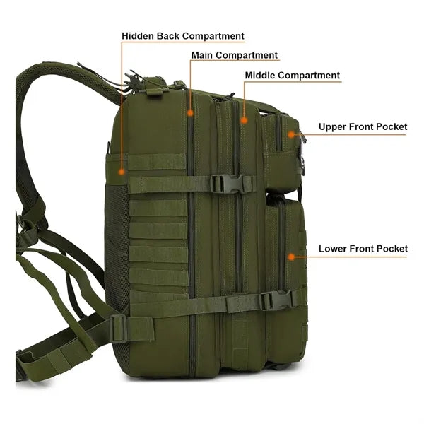 Waterproof Nylon Breathable Large Capacity Outdoor Backpack