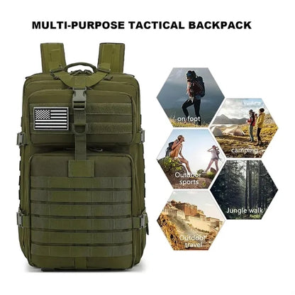 Waterproof Nylon Breathable Large Capacity Outdoor Backpack