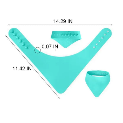 Waterproof Silicone Buckle Adjustable Anti-fouling Pet Scarf