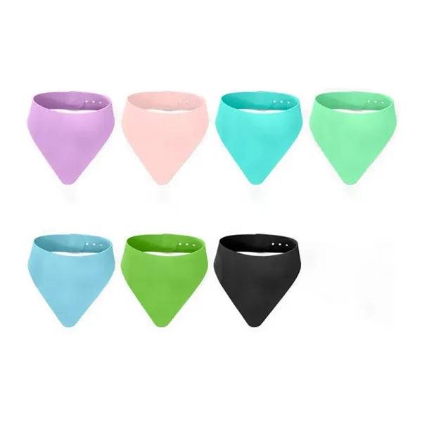 Waterproof Silicone Buckle Adjustable Anti-fouling Pet Scarf