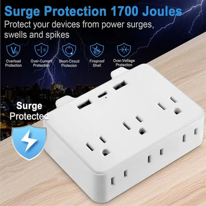 Multi-Function Multi-Socket Fireproof Socket Extender