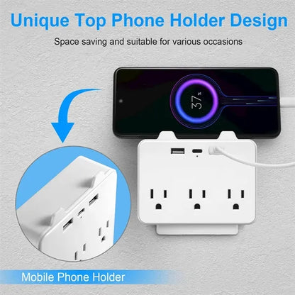 Multi-Function Multi-Socket Fireproof Socket Extender
