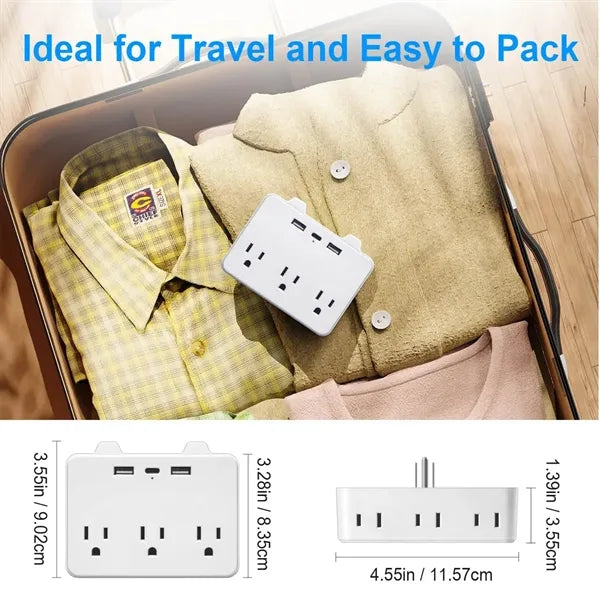 Multi-Function Multi-Socket Fireproof Socket Extender