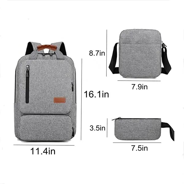 Three-Piece Multifunctional Large-Capacity Travel Backpack