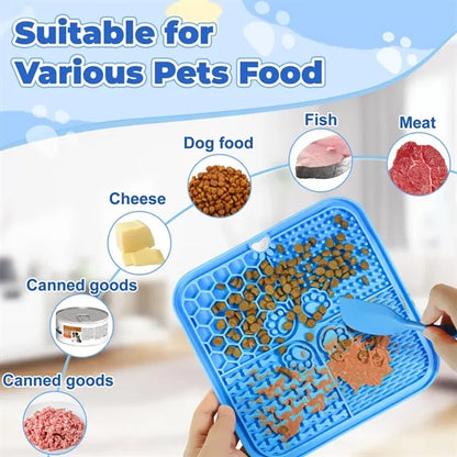 Silicone Pet Licking Ppad Suction Cup Slow Feeding Pad