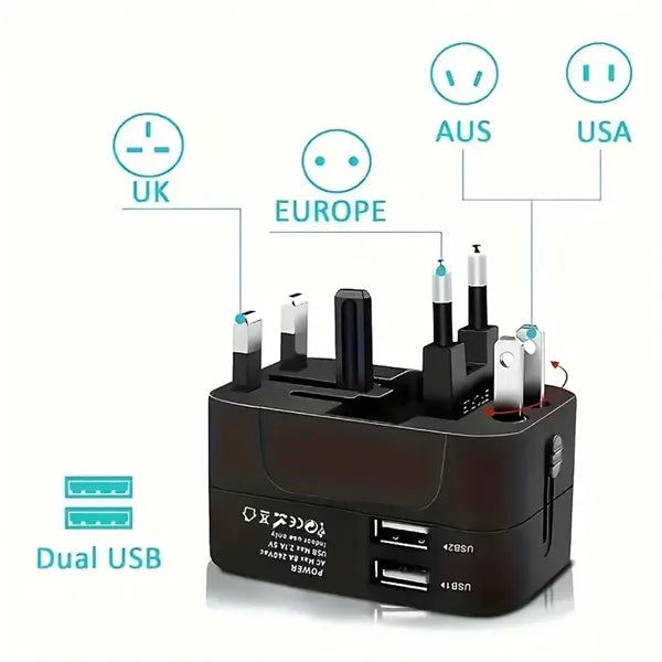 Anti-Electric Shock Protection Travel Plug Conversion Socket