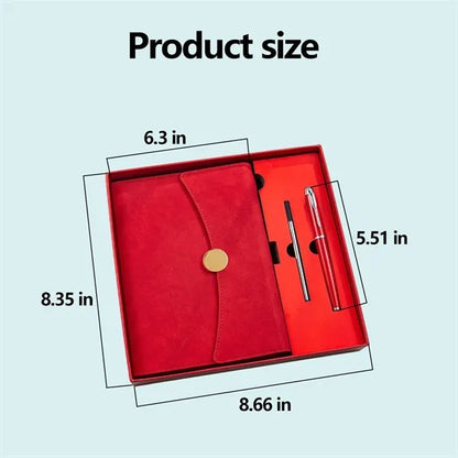 Waterproof Magnetic Tri-fold Business Notebook Gift Box