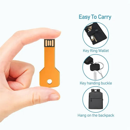 Waterproof Compact Shockproof Key USB Flash Drive