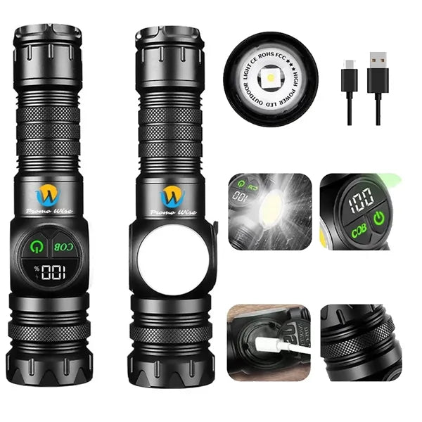 Multifunctional LED Magnetic Waterproof Flashlight