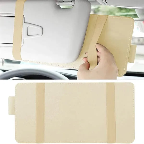 Wear-Resistant Car Decorative Storage Sun Visor Cover