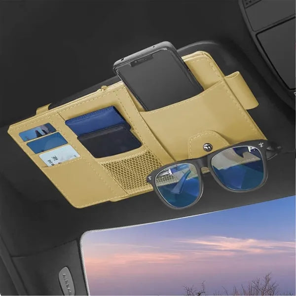 Wear-Resistant Car Decorative Storage Sun Visor Cover