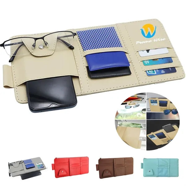 Wear-Resistant Car Decorative Storage Sun Visor Cover