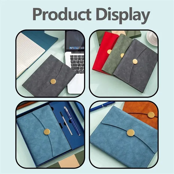 Waterproof Magnetic Tri-fold Business Notebook Gift Box
