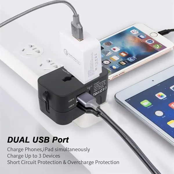 Anti-Electric Shock Protection Travel Plug Conversion Socket