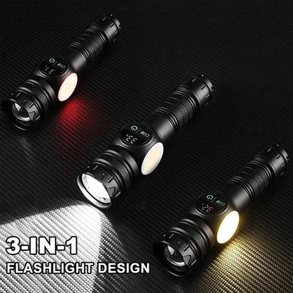 Multifunctional LED Magnetic Waterproof Flashlight