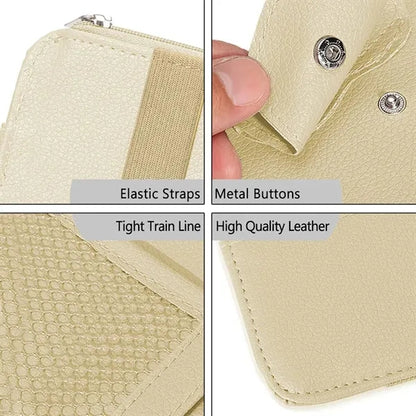 Wear-Resistant Car Decorative Storage Sun Visor Cover