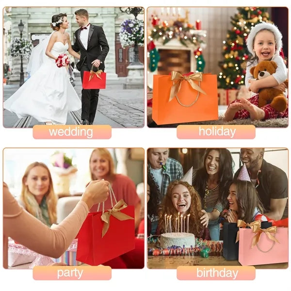 Foldable Eco-Friendly Fashion Bow Durable Gift Bag