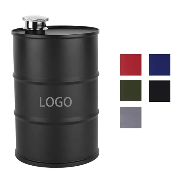 25Oz Stainless Steel Oil Drum Hip Flask