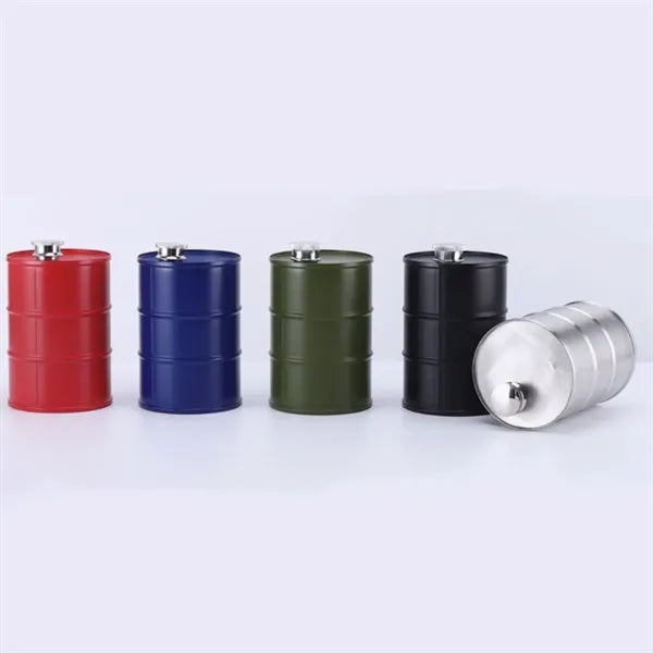 25Oz Stainless Steel Oil Drum Hip Flask