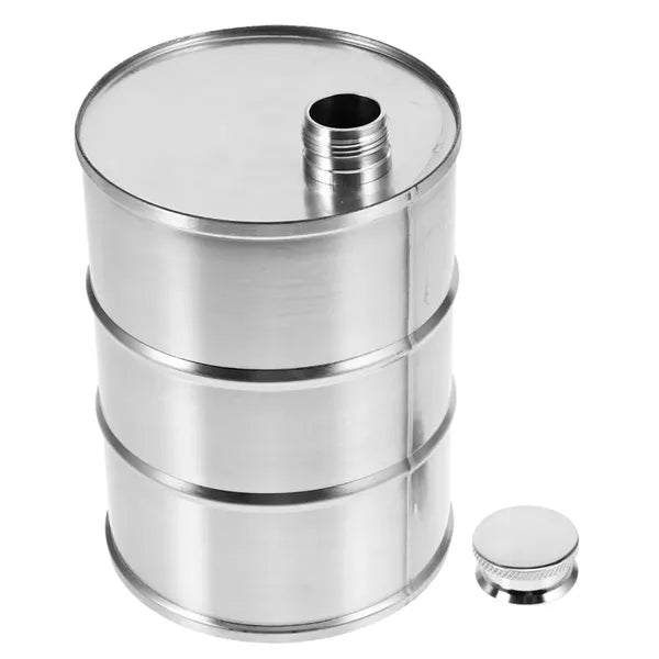 25Oz Stainless Steel Oil Drum Hip Flask